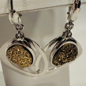Frederic Duclos Druzy Quartz Earrings - NEW / SALE